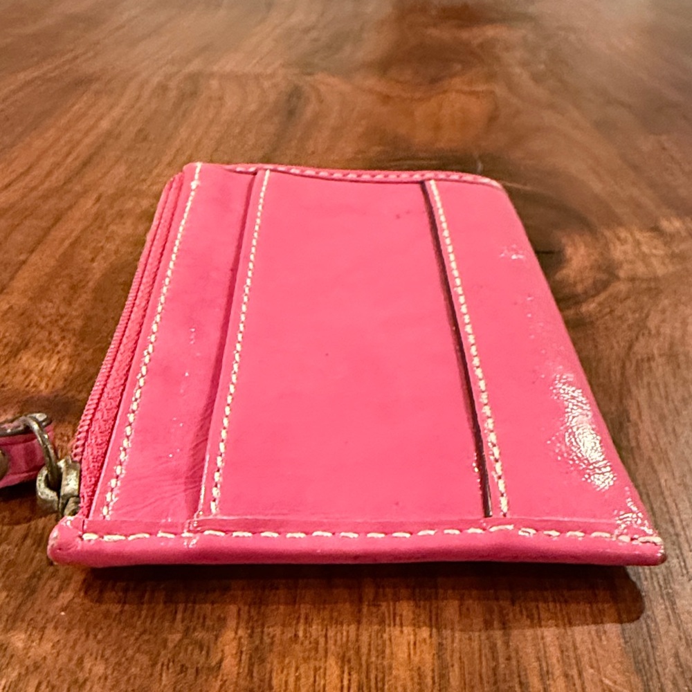 Coach Pink Leather Women's Wallet - Picture 7 of 12